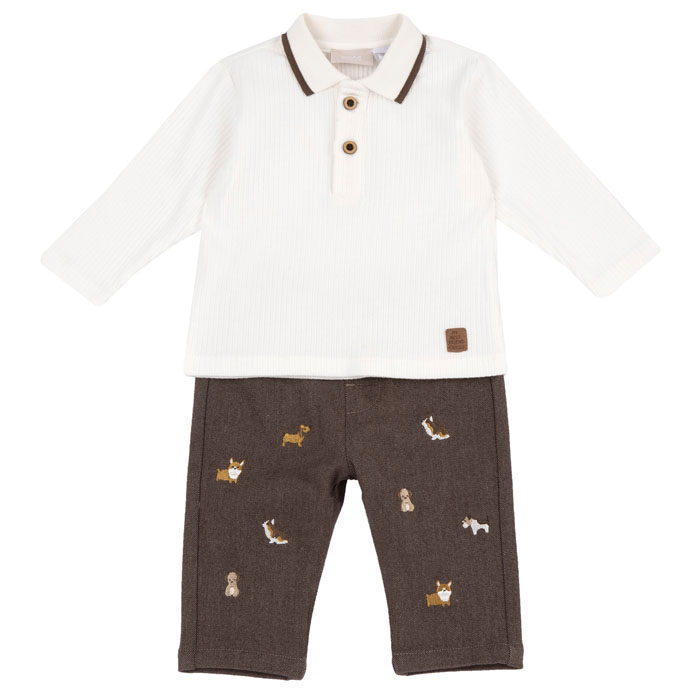 Komplet za bebe dječake - polo majica i pantalone