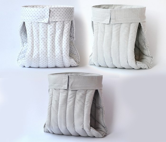 Beluga pelena za siroki povoj -  siva