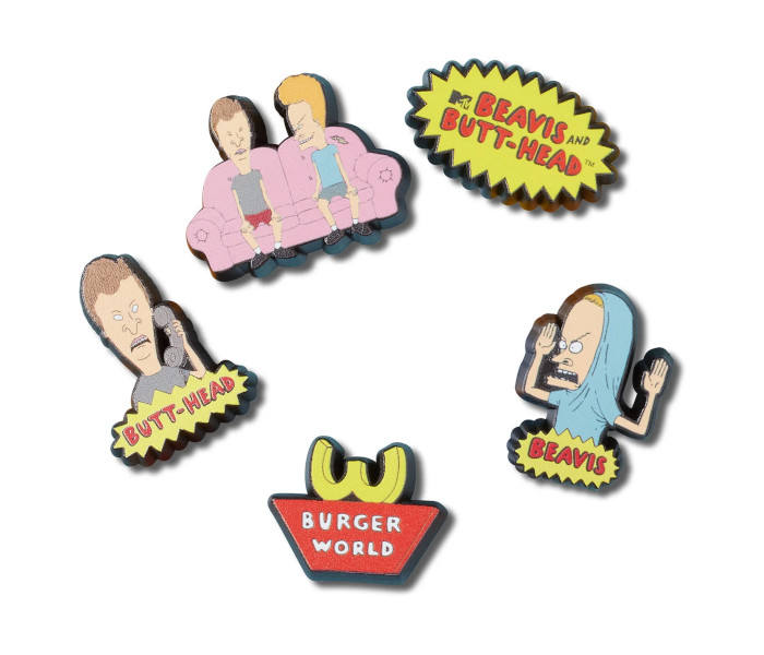 Crocs ukras Jibbitz Beavis and Butthead 5 Pack