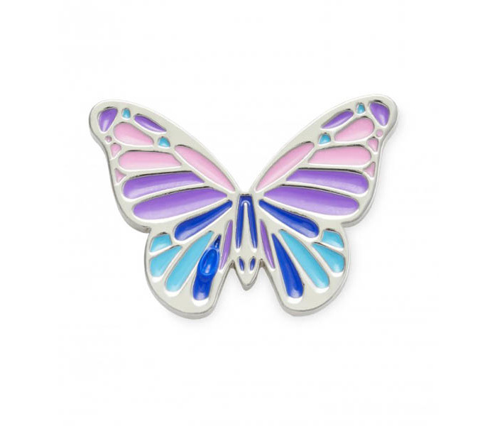 Crocs ukras Jibbitz Multi Purple Butterfly