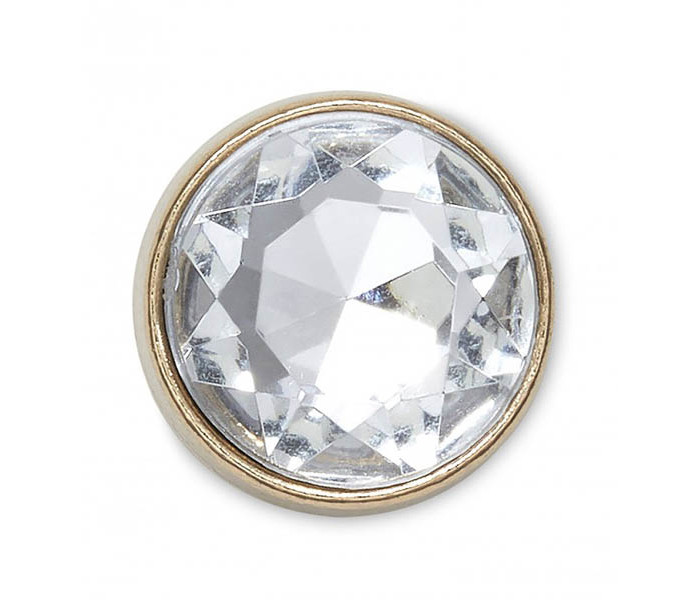 Crocs ukras Jibbitz Gold Clear Gem