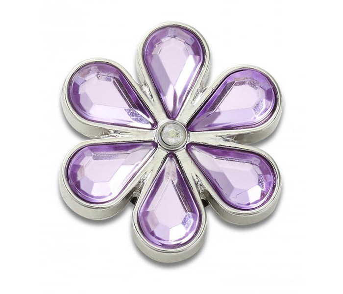 Crocs ukras Jibbitz Purple Blinged Out Daisy