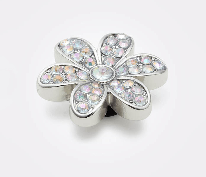 Crocs ukras Jibbitz Silver Mnchrm Daisy 1