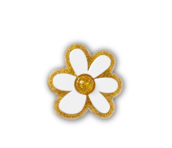 Crocs ukras Jibbitz / Gold And White Floral