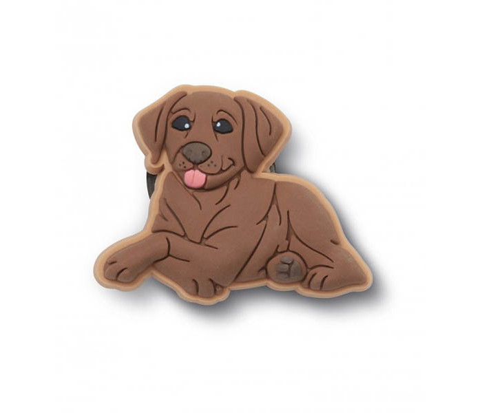 Crocs ukras Jibbitz Brown Lab Puppy