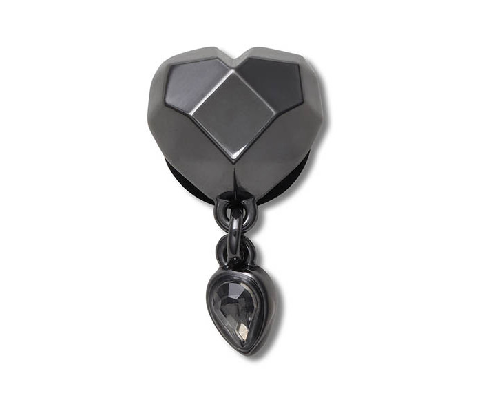 Crocs ukras Jibbitz Punk Gunmetal Heart