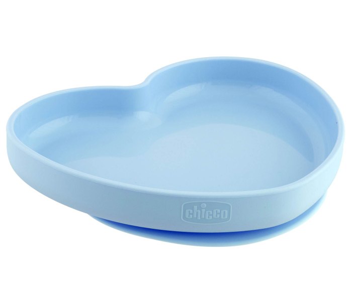 Tanjir silikonski tirkizna srce 9m+