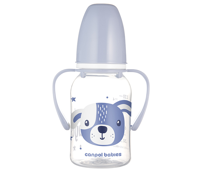 Flašica Canpol babies sa drškom 120ml. cute animals blue