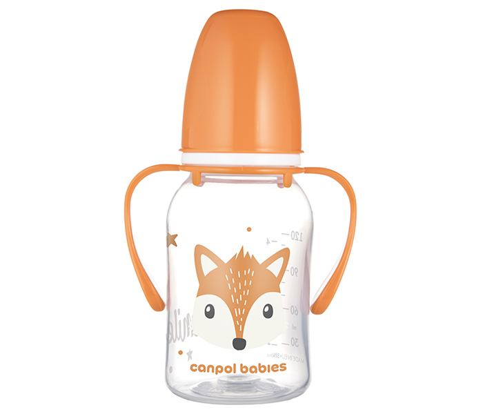 Flašica Canpol babies sa drškom 120ml. cute animals orange