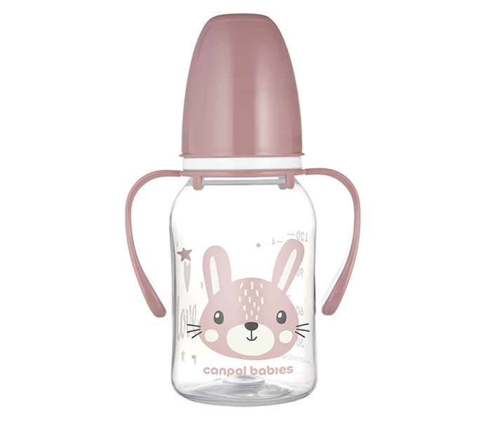 Flašica Canpol babies sa drškom 120ml. cute animals pink