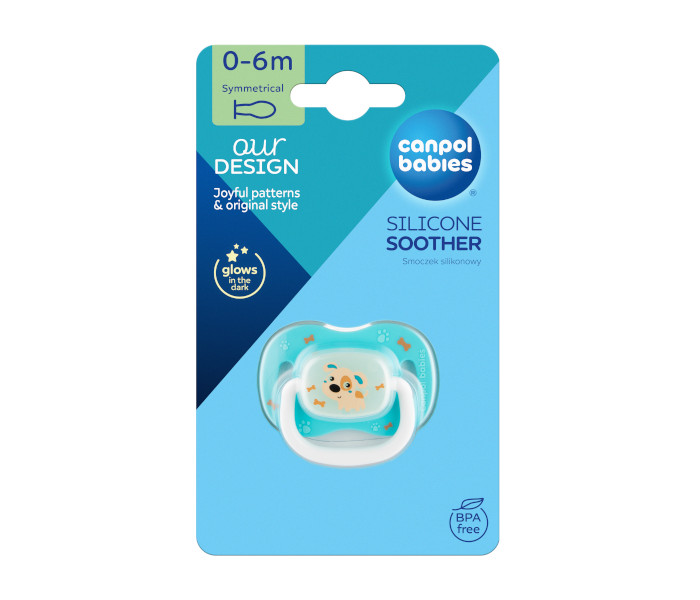 Canpol babies varalica silikon-simetrična plava 0-6m