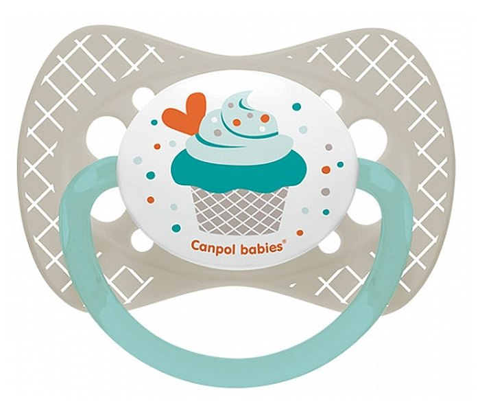 Varalica silikon 6-18m cupcake grey