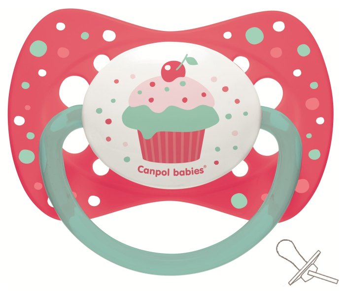 Varalica silikon 6-18m cupcake pink