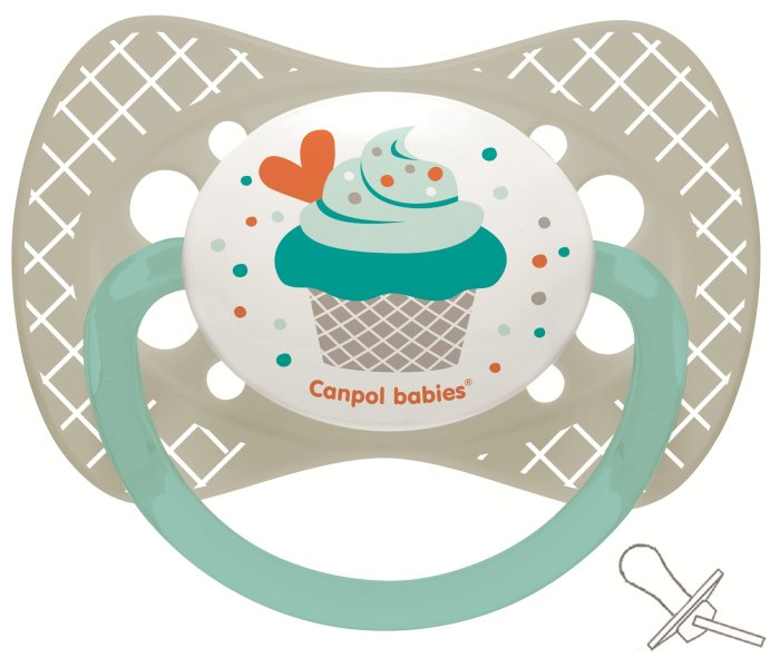 Varalica silikon 18m+ cupcake grey