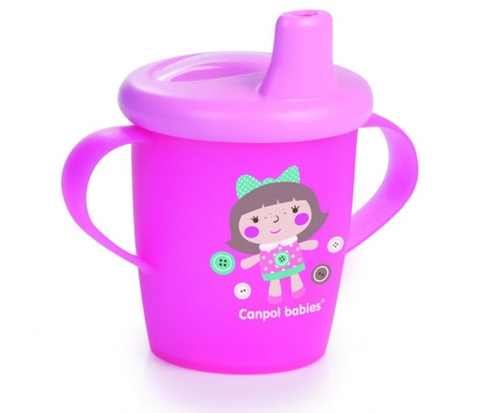 Solja za bebe sa ruckama,250 ml, 9mj+, toys pink