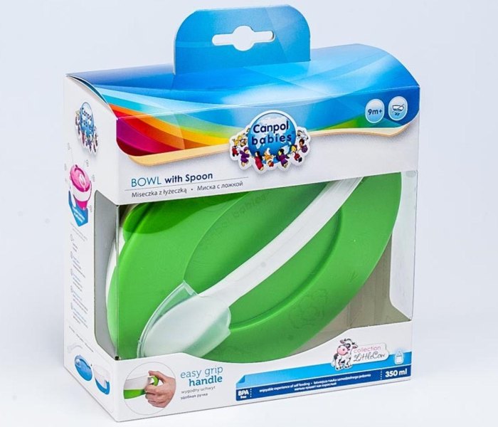 Činija sa kašikom, zelena