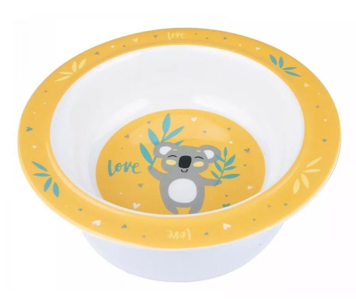 Canpol babies činija melamin sa prijanjajućim dnom, 270ml. žuta