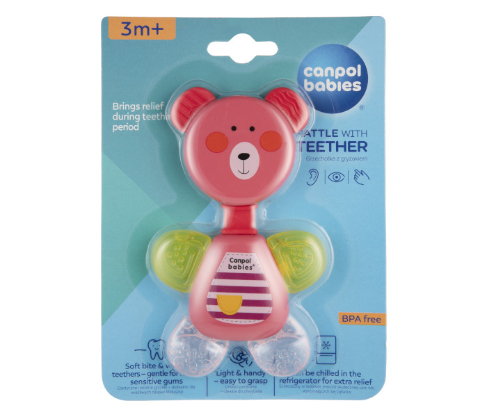 Canpol babies vodena glodalica - bear pink