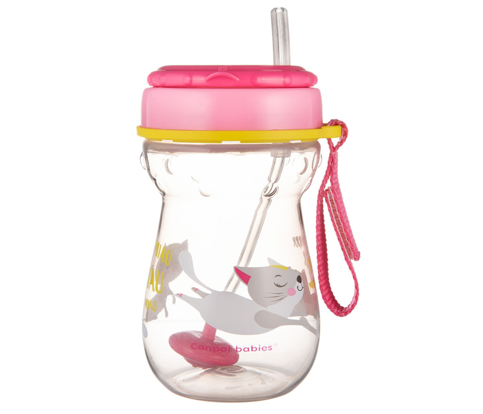 Šolja Canpol babies sportska 350ml. sa slamčicom-mačkica