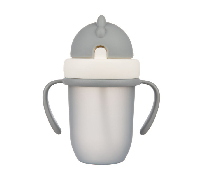 Šolja za bebe sa silikonskim kljunom-siva