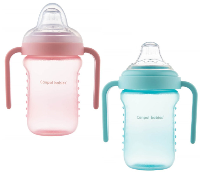 Šolja za bebe sa silikonskim kljunom  220ml.