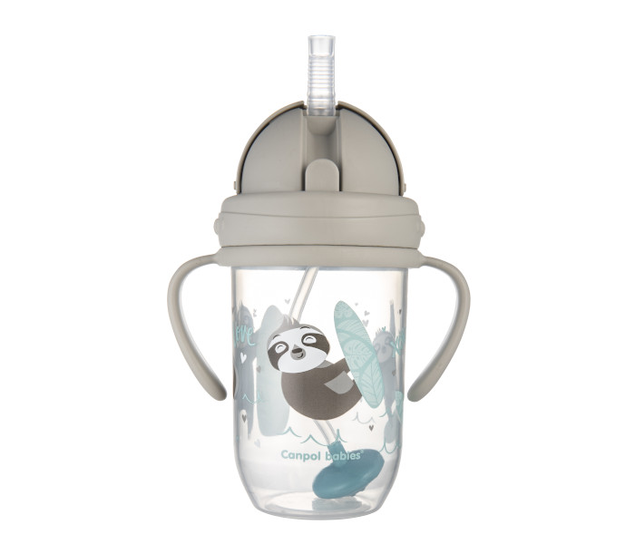 Šolja za bebe sa ručkama 270ml.bez prosipanja, exotic