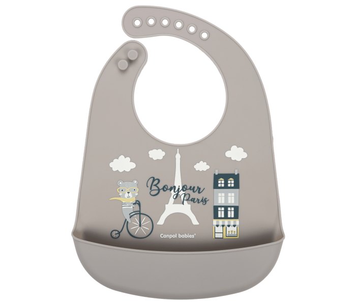 Silikonska portikla Bonjour Paris bež