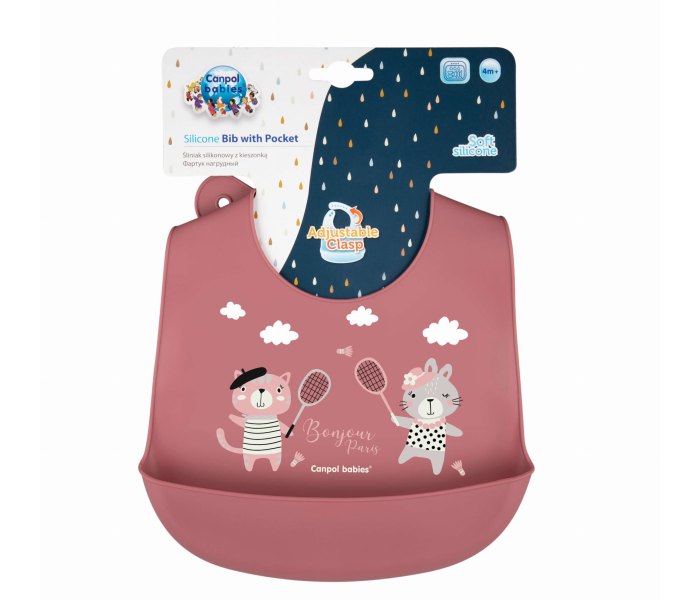 Silikonska portikla Bonjour Paris crvena