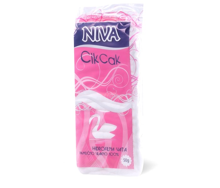 Cik cak vata 100% 50g pha Niva