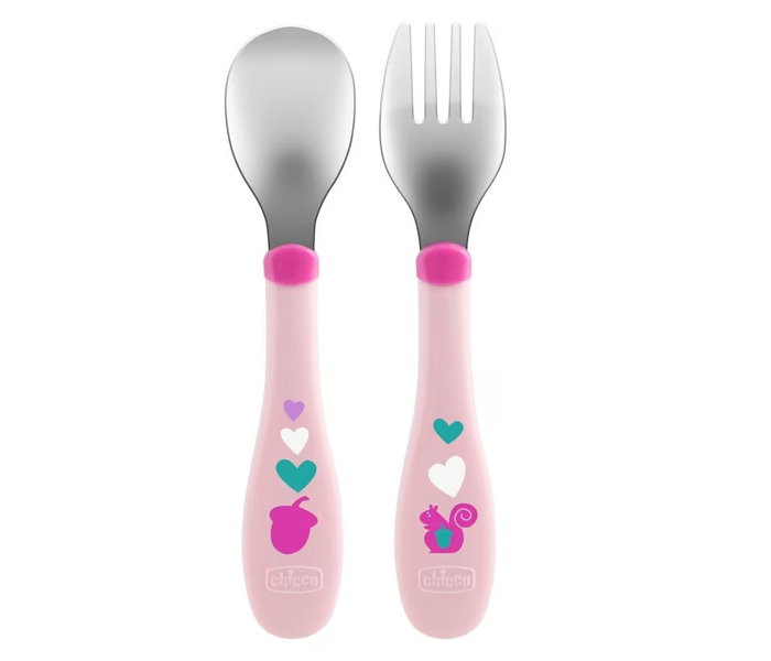 Set metalni  viljuska i kasika 18m+girl/neutral