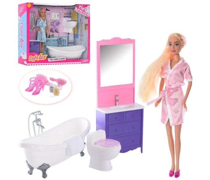 igračka lutka Defa Lucy u kupatilu