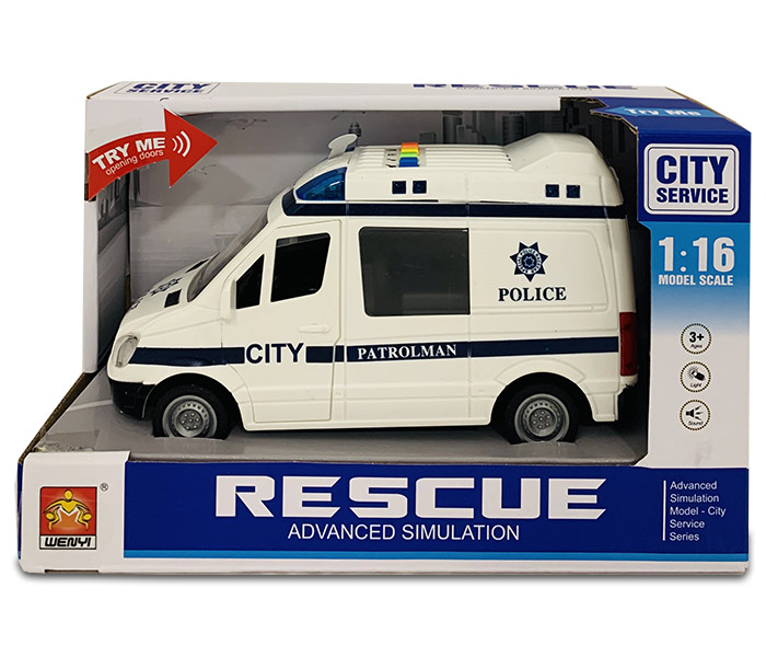 Igracka policijski kombi 1:16 sa svjetlom I zvukom