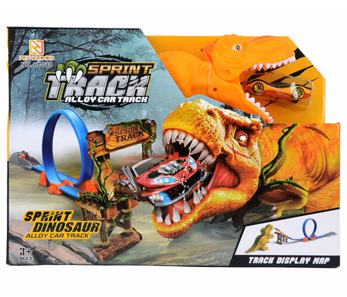 Igračka dinosaurus staza sa autićem