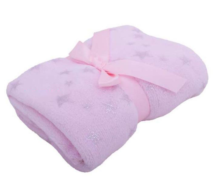 Bebi ćebe zvjezdice rozo 90x75cm