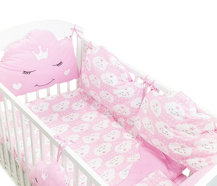 Posteljina sa ogradicom oblacic