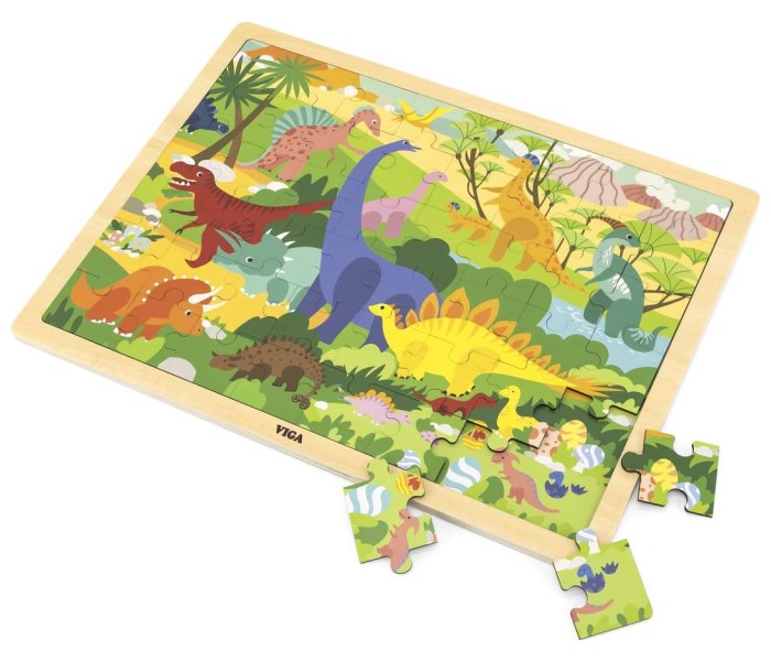 Igračka Master drvene puzle dinosaurusi 48kom.
