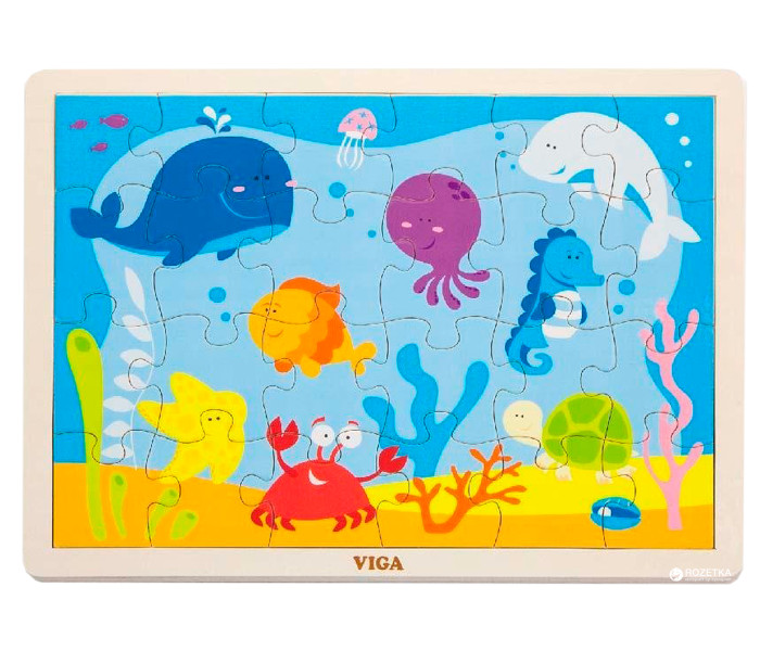 Igračka Master drvene puzle 24 kom okean