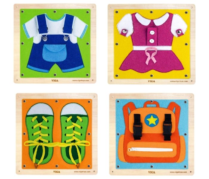 Igračka Master drveni pano set za oblačenje