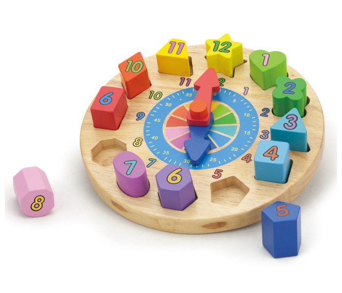 Igračka Master drveni okrugli sat