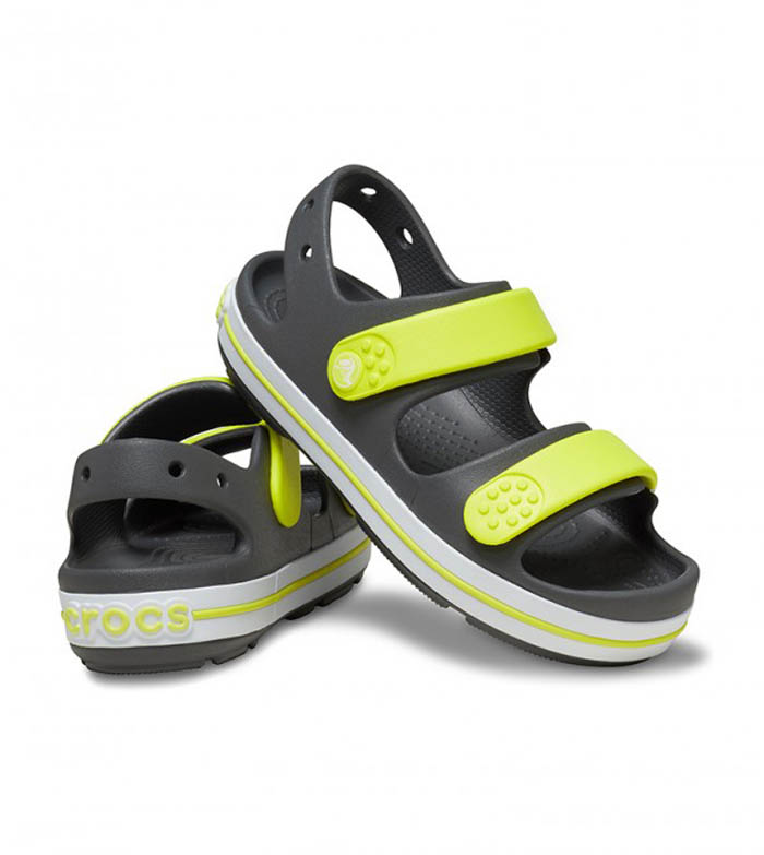 Crocs sandale za djecu Crocband Cruiser sivo-zelene