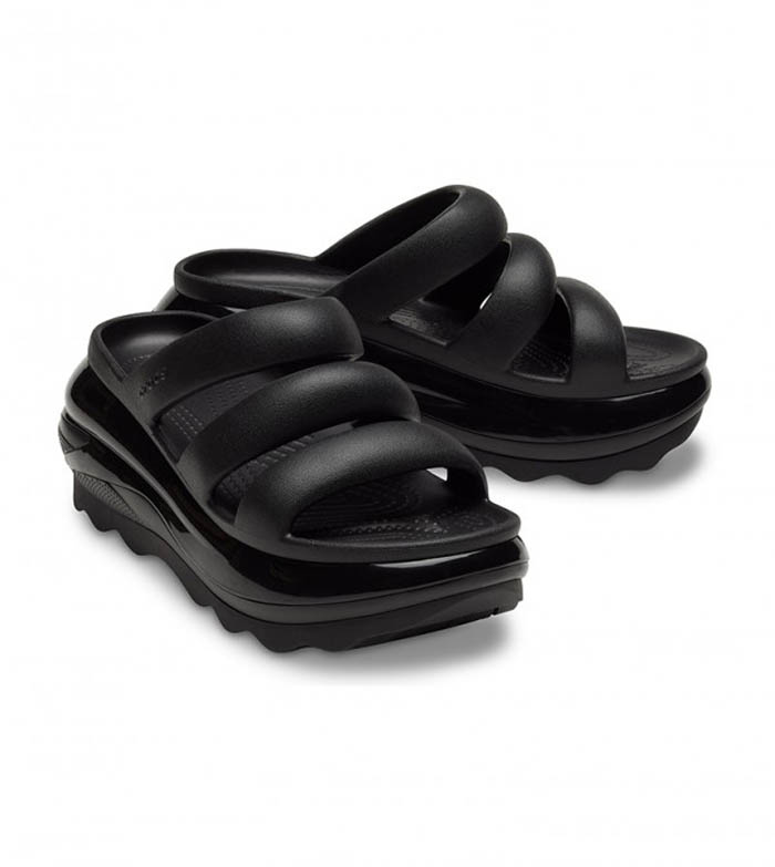 Crocs papuče Mega Crush Tripe  Strap crne