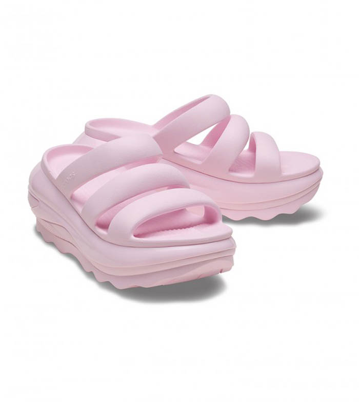 Crocs papuče Mega Crush Tripe  Strap roze