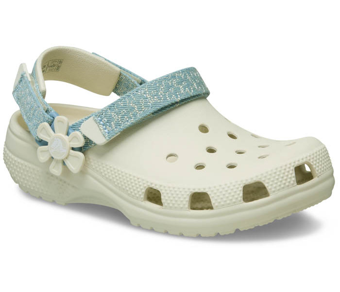 Crocs klompe classic denim flower