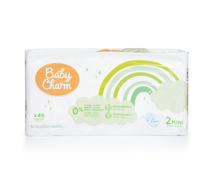 Babycharm pelene mini 3-6 kg ,46 kom