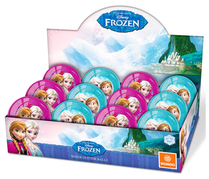 Lopta Frozen 7cm glitter