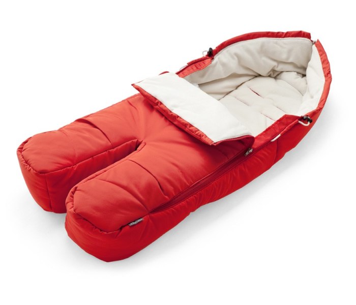 Prekrivac za noge footmuff red