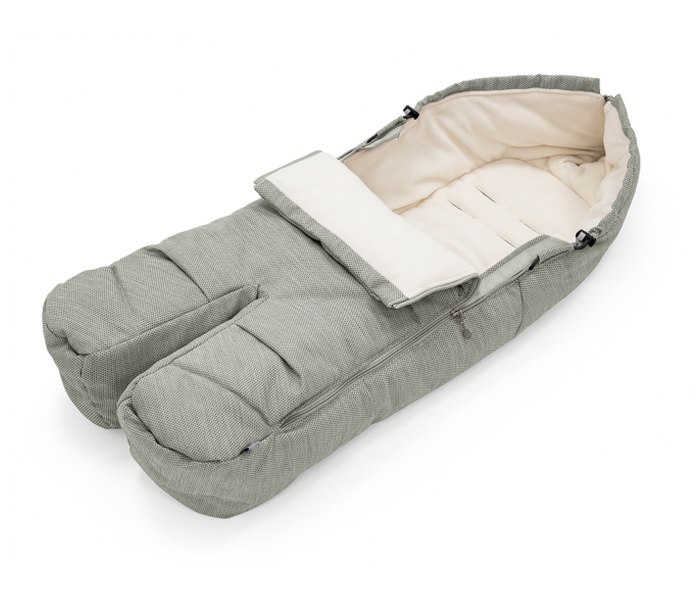 Prekrivac za noge footmuff brushed  grey