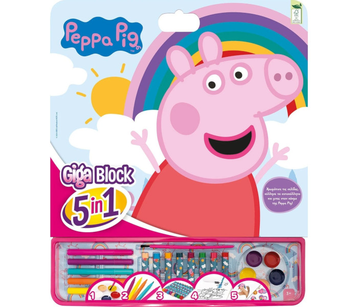 Giga block 5 u 1 Peppa Prase