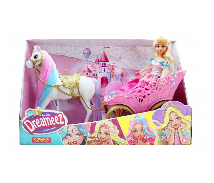 Igračka Dreameez Princess lutka sa kočijom i konjem