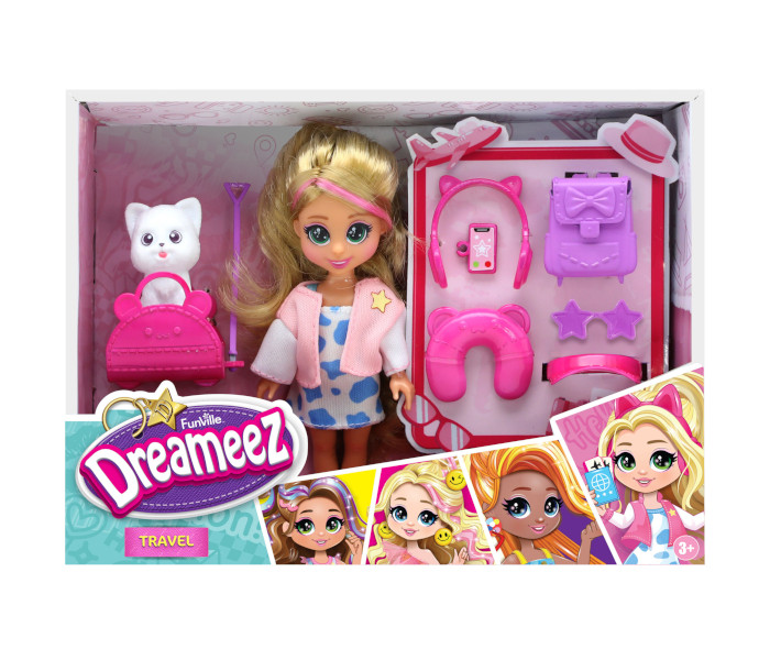 Igračka Dreameez Mini travel set sa lutkom